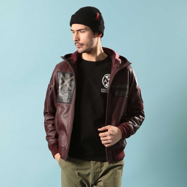 レザー フーディー ハロ／LEATHER HOODIE HALO