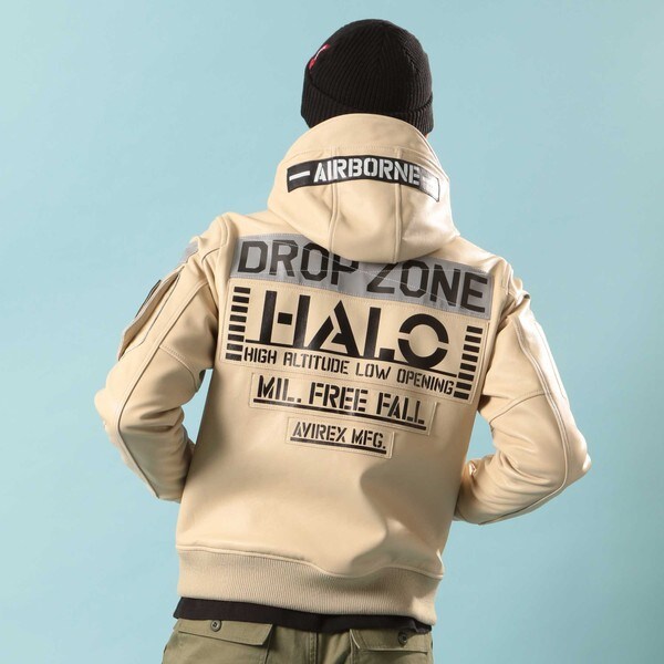 レザー フーディー ハロ／LEATHER HOODIE HALO