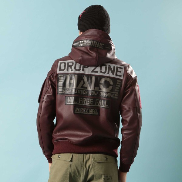 レザー フーディー ハロ／LEATHER HOODIE HALO