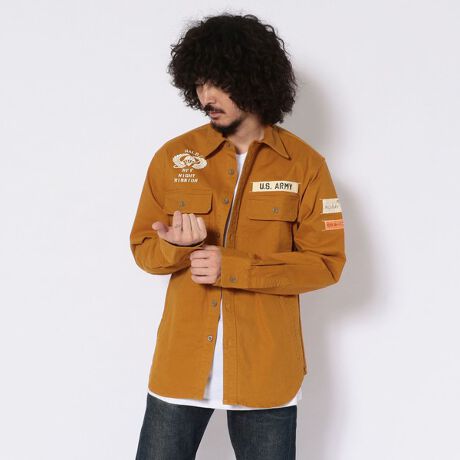 ワッペン USアーミーシャツ／WOVEN WAPPEN US ARMY  