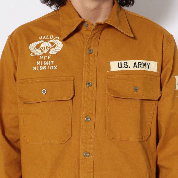 ワッペン ＵＳアーミーシャツ／ＷＯＶＥＮ ＷＡＰＰＥＮ ＵＳ ＡＲＭＹ