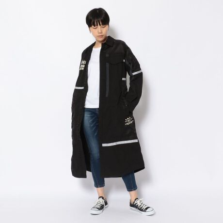 コンビネーション ミリタリーシャツ ワンピース／MILITARY 