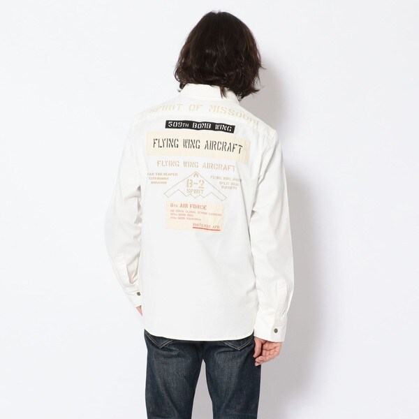 SH シーチング ワッペンシャツ／SHEETING WAPPEN