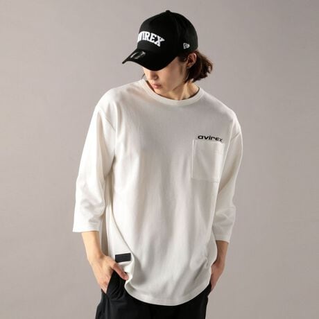 七分袖 ルーズフィット ラウンド Tシャツ／3／4 SLEEVE 
