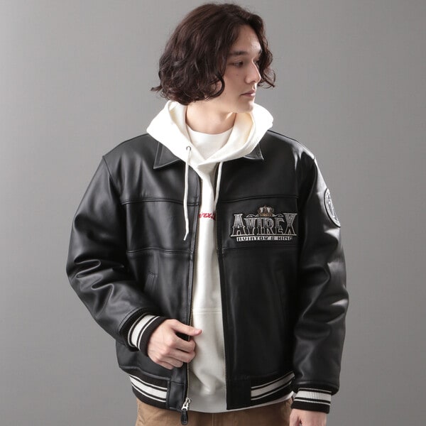 『美品』AVIREX VARSITY JACKET AVIATORS KING AVIREX VARSITY JACKET AVIATORS KING