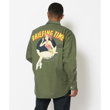 長袖 ピンナップガール シャツ Ls Pin Up Girl Shirt アヴィレックス Avirex ファッション通販 マルイウェブチャネル