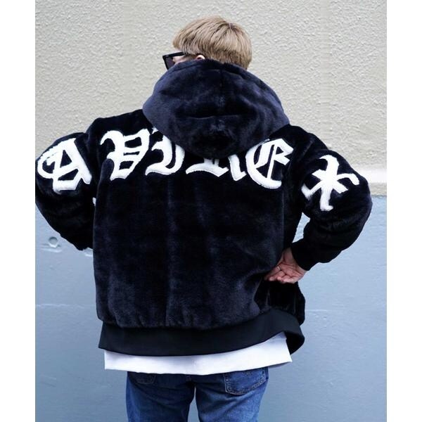 AVIREX AVX エコファー ジャケット S フェイクファー エコファー ジャケット／ECO FUR JACKET AVIREX