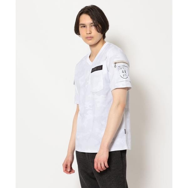 ファティーグ Vネック Tシャツ／SS FATIGUE V-NECK T-SHIRT／アヴィレックス ファティーグ Vネック Tシャツ／SS FATIGUE V-NECK T-SHIRT