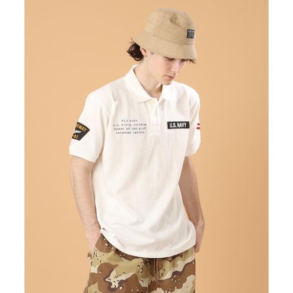 ネイバル パッチド ポロシャツ／NAVAL PATCHED POLO SHIRT