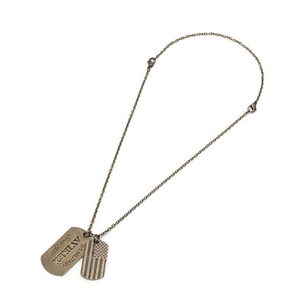 AVN019G／ ドッグタグ ロゴ ゴールド／ DOG TAG LOGO | アヴィレックス