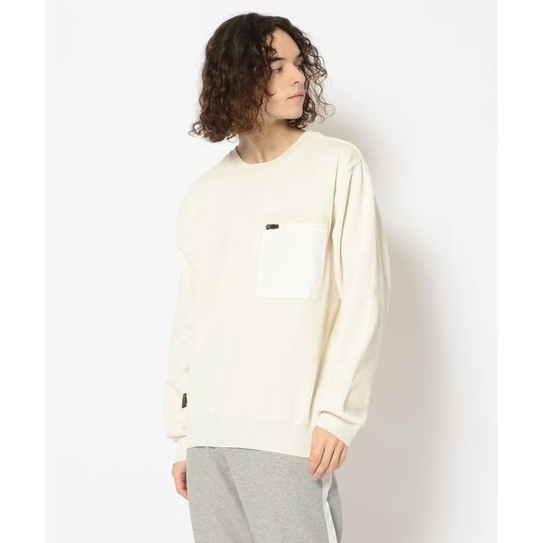 ジップ ポケット クルーネック ニット／ZIP POCKET CREW NECK KNIT