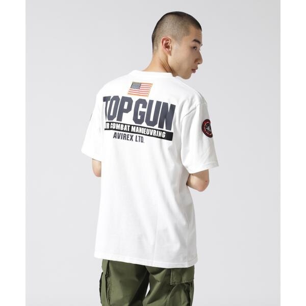 トップガンパッチ&プリントTシャツ／TOPGUNPATCH&PRINTT-SHIRT