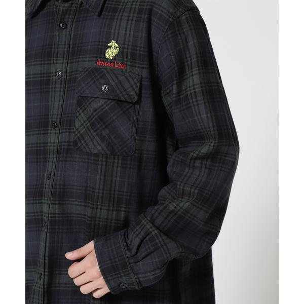 L／S CHECK SHIRT USMC ／ チェック シャツ USMC | アヴィレックス