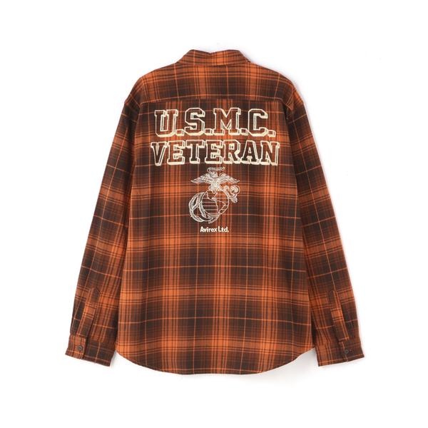 L／S CHECK SHIRT USMC ／ チェック シャツ USMC | アヴィレックス