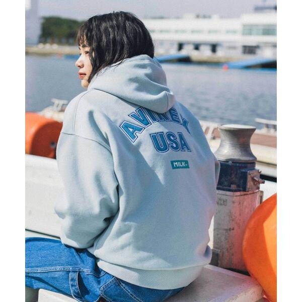 限定　AVIREX × MILKFED コラボ　プルオーバー　パーカー　BE AVIREX × MILKFED.】プルオーバー パーカー / PULLOVER PARKA