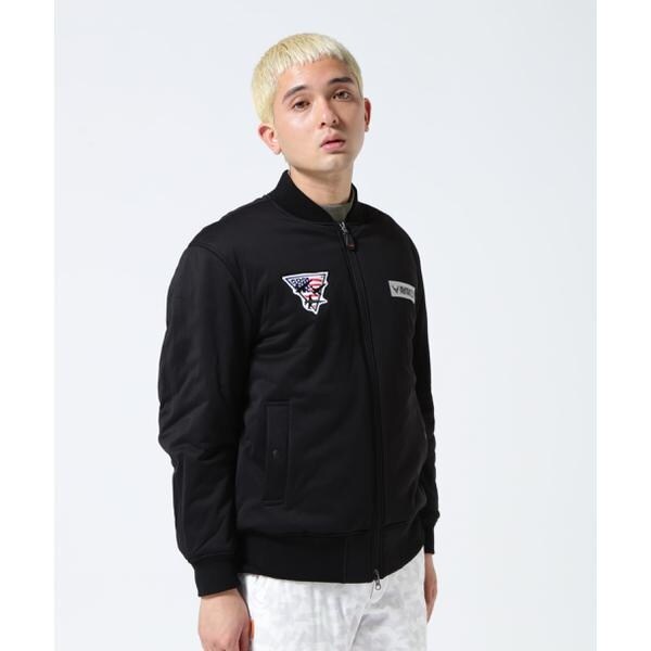 『新品未着用』AVIREX MA-1ブルゾン ゴルフ サイズＬ AVIREX GOLF》MA-1 モデル ジャケット ／ アヴィレックス ／ ゴルフ