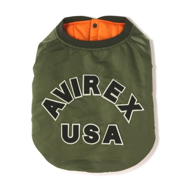 [�}���C]�sDOG WEAR�^�h�b�O �E�F�A�tMA-1 LOGO �^ MA-1 ���S �^ FB�^�t�����`�u���h/�A���B���b�N�X�iAVIREX�j �Z�[�W1