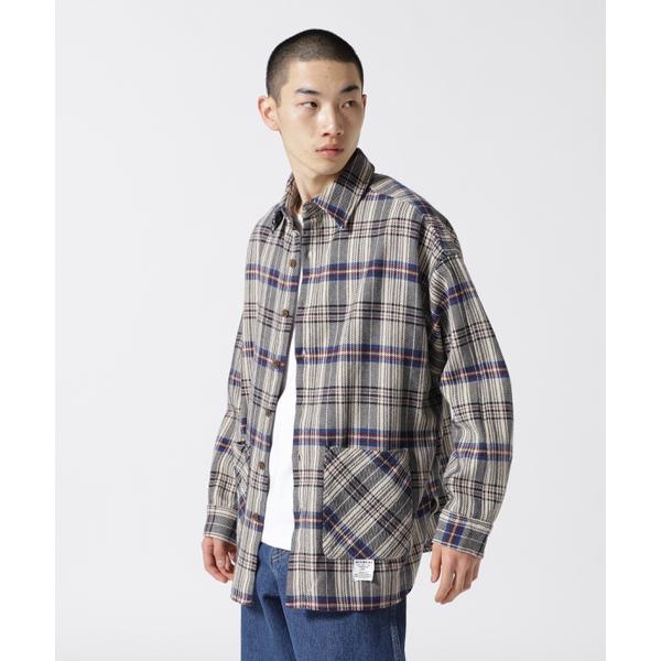 直営店限定》FRONT POCKET CHECK SHIRT ／ フロント ポケット チェック