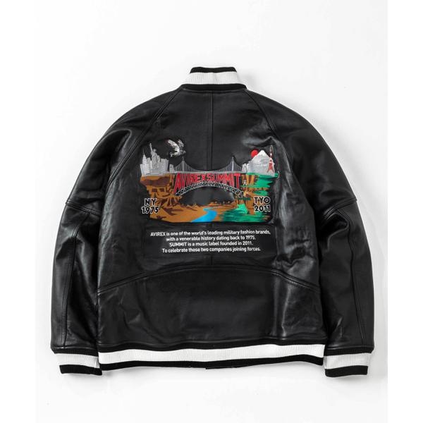 SUMMIT × AVIREX》LEATHER VARSITY JACKET | アヴィレックス(AVIREX