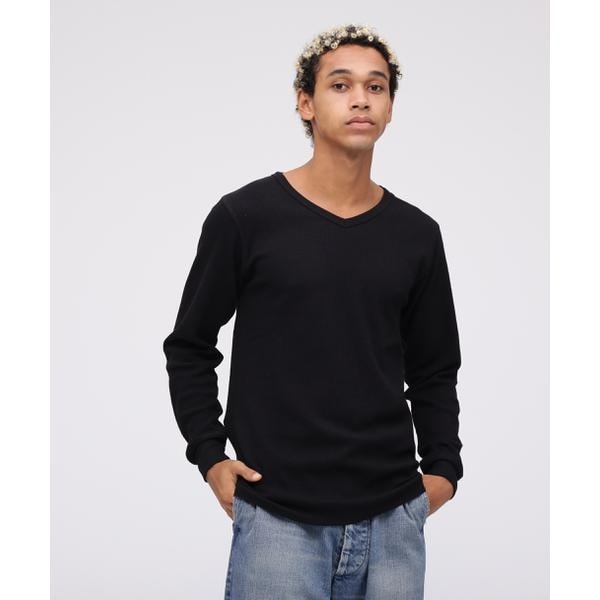 国内発/本物保証/AVIREX リブ 長袖 Tシャツ デイリーウェア☆5色 AVIREX tシャツ 「DAILY/デイリー」RIB LONGSLEEVE CREW NECK T