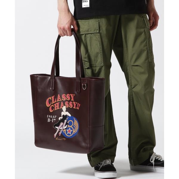 LEATHER TOTE BAG NOSE ART ／ レザートートバッグ ノーズアート