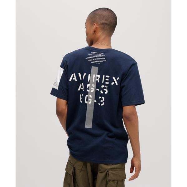 [�}���C]�sWEB&DEPOT����t REMODEL DESIGN CREW NECK T-SHIRT�^�����f/�A���B���b�N�X�iAVIREX�j �l�C�r�[