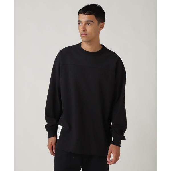 [}C]BASIC HEAVYWEIGHT L^S FOOTBALL T-SHIRT ^ x[VbN wr[/ABbNXiAVIREXj ubN