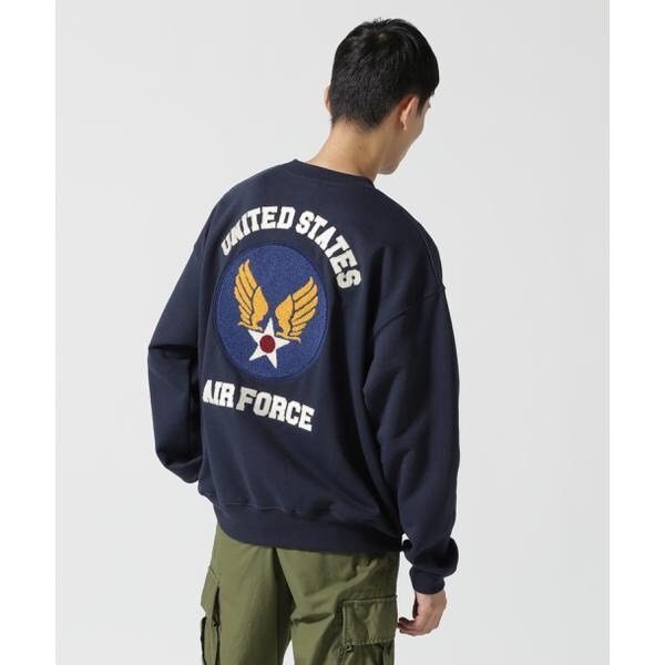 AVIREX SAGARA AIRFORCE クルーネック スウェット WEB&DEPOT限定》SAGARA AIRFORCE CREWNECK SWEAT ／ サガラ