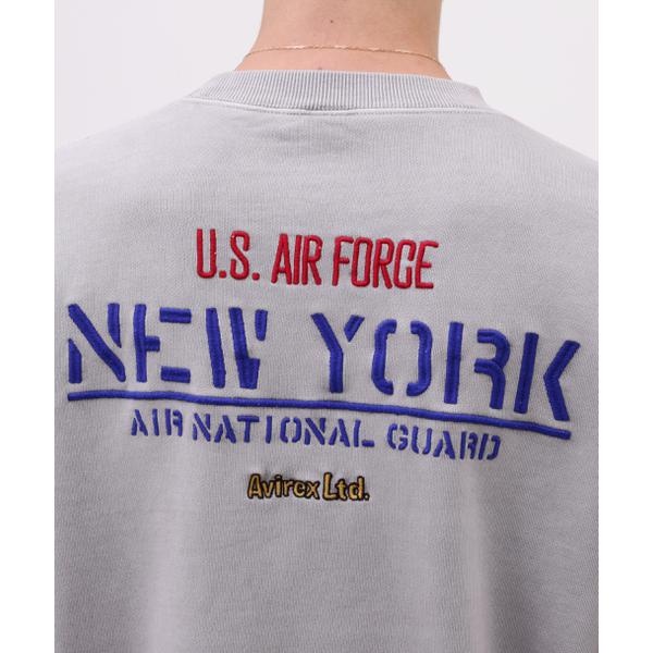 FADE WASH CREW NECK SWEAT NEW YORK ANG | アヴィレックス(AVIREX