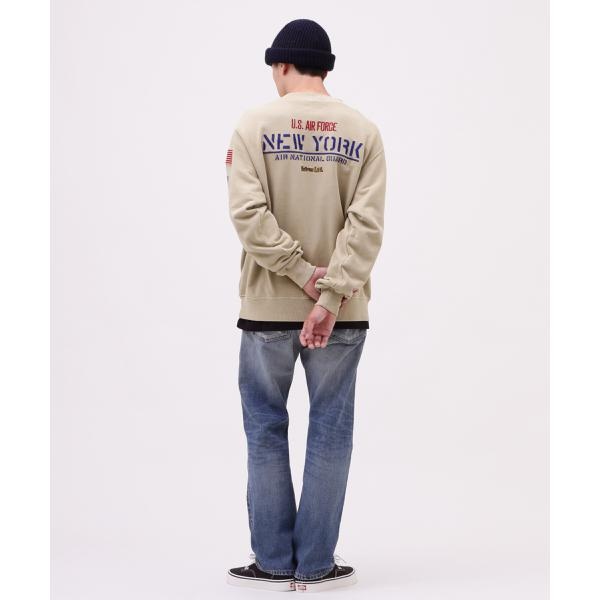 FADE WASH CREW NECK SWEAT NEW YORK ANG | アヴィレックス(AVIREX