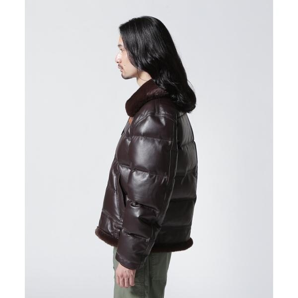 LEATHER DOWN BOMMER JACKET ／ レザー ダウン ボマー ジャケット | アヴィレックス(AVIREX) |  マルイウェブチャネル