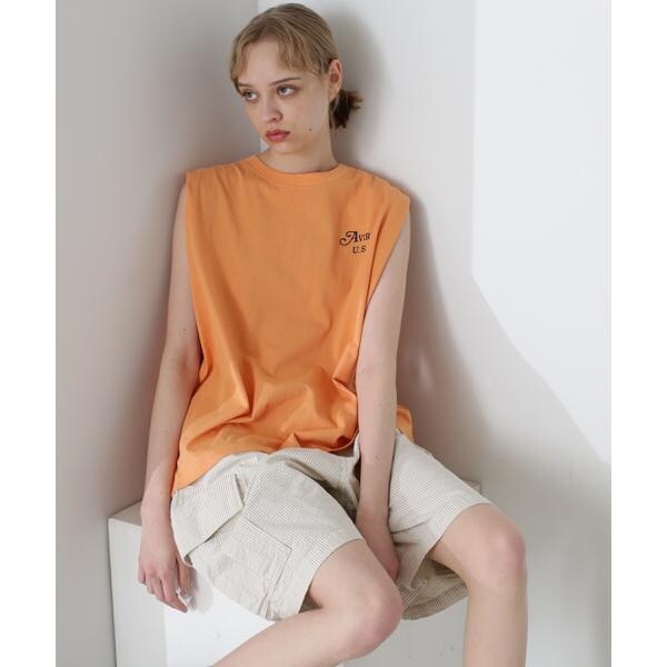 tシャツ 「WEB限定」ラッフルコンビスリーブレストップス レディース ADAM ET ROPE' tシャツ 「WEB限定」ラッフルコンビスリーブレス