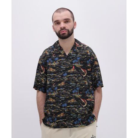 SHORTSLEEVE ALOHA SHIRT MIAMI ／ 半袖 アロハシャツ マイアミ アヴィレックス(AVIREX)  マルイウェブチャネル