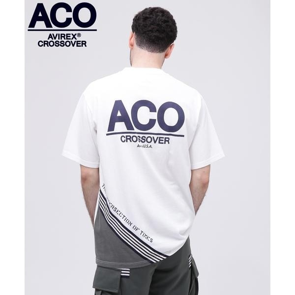 [�}���C]�sCROSSOVER�tLINE T-SHIRT �^ �N���X�I�[�o�[ ���C�� T�V���c �^ AVIRE/�A���B���b�N�X�iAVIREX�j �z���C�g