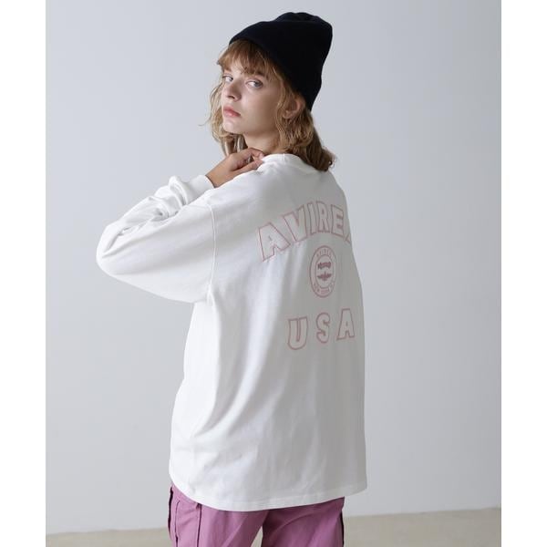 tシャツ L/S VARSITY LOGO T-SHIRT/ バーシティロゴTシャツ レディース L／S VARSITY LOGO T-SHIRT／ バーシティロゴTシャツ