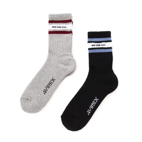 [^ԁF7834972005]scXtLINE NEYYORK SOCKS&lt;iڍ&gt;ECANZgɂȂQZbg̃\bNXE"NEY YORK USA"ƃS|Cg̃fUCELkǂAɃtBbgKȗSnEԂB䊴Ex[VbNgłACe  17.5cm ^ KTCY(ŏ) 25cm ^ KTCY(ő) 27cmyAVIREX^ABbNXz1975NɃAJR̃RgN^[ƂđnƂAtCgWPbgł̔FmxIɍ߂B~^[ɋNABbNX́A@\IȃfUCoL̔ɎxĂB̌Iȕ\́AfuCfB[EW[YvugbvKvutBXxvȂǂ̃XN[ł􂵁Aт𗁂тB̖ʂ̖fUCAmX^WbNȖ킢͍ȂȆ̐lXxꑱĂB