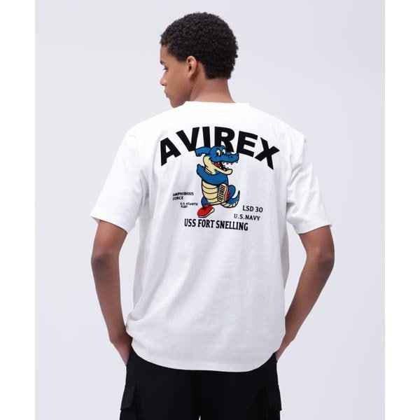 【AVIREX】アヴィレックス USS FORT SNELLING T-SHIRT/送料込 WEB&DEPOT限定》USS FORT SNELLING T-SHIRT / USS フォートス