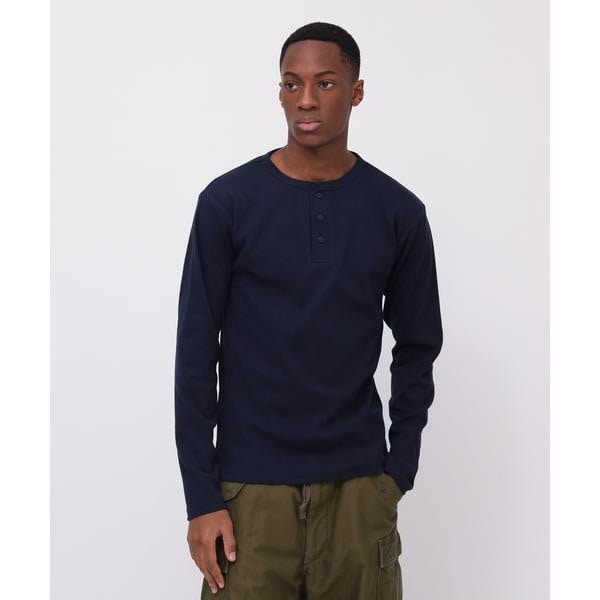 [}C]sDAILY^fC[tRIB L^S HENLEY NECK T-SHIRT^u  w[/ABbNXiAVIREXj C