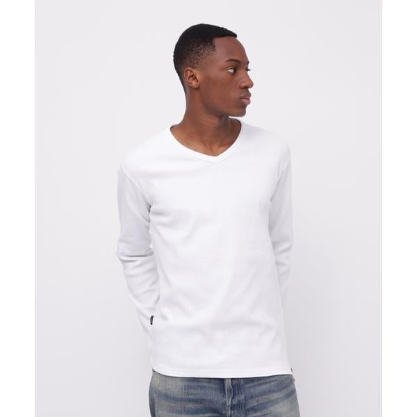 [}C]sDAILY^fC[tMINI WAFFLE V NECK T-SHIRT^~jbt  V/ABbNXiAVIREXj zCg