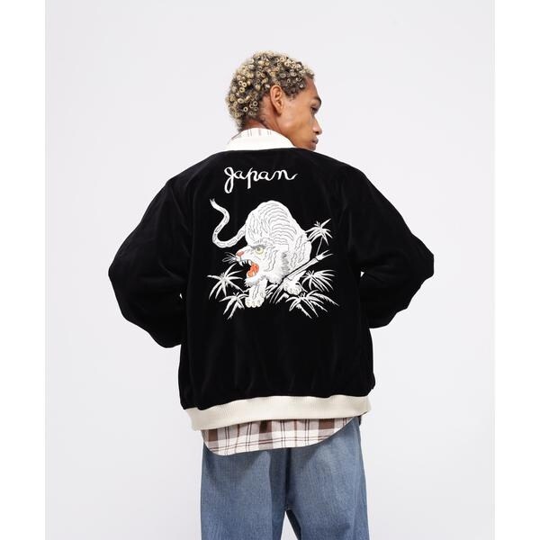 [}C]VELVETEEN SKA JACKET WHITE TIGER^FFeB[ XJWPbg/ABbNXiAVIREXj ubN