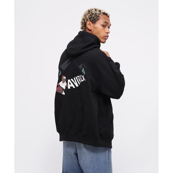 [�}���C]�sWEB����tBEAR SNOW BOARD HOODIE �^ �x�A �X�m�[�{�[�h �t�[�f�B�[/�A���B���b�N�X�iAVIREX�j �u���b�N