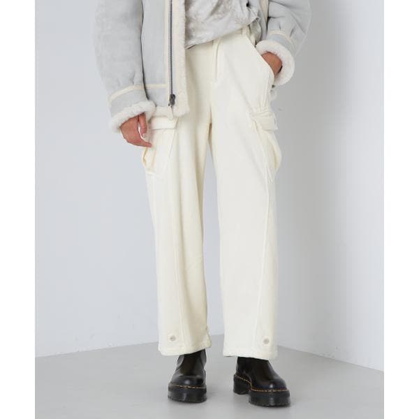 [�}���C]BOYFRIEND CARGO VELOUR PANTS�^�{�[�C�t�����h �x���A�J�[�S�p���c/�A���B���b�N�X�iAVIREX�j �A�C�{���[2