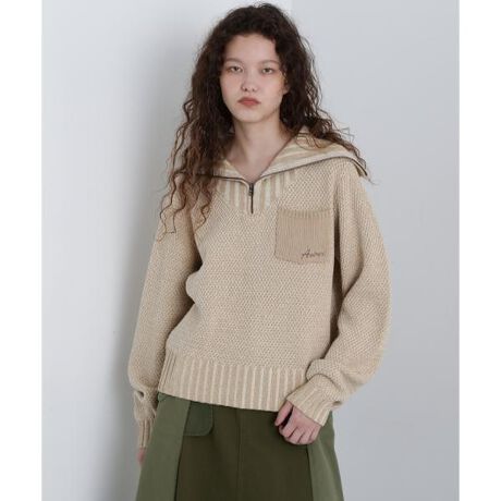 [^ԁF7834240604]yAVIREXVbvz2024 AUTUMN&WINTER ITEM  ZIP TURTLE NECK MELANGE KNIT TOPSEWjbg͋̕CgbvXE݌JĊXbLƂ݂Ă܂EƂ̂TCYŒ͂Z߂Ȃ̂ŁAoX̂Ƃ₷VGbgɂȂĂ܂߃X^CO{[̂pcXJ[gƂ̃X^COŃoX悭ȂĒ܂B܌J^CvȂ̂ŁAđf݂ÃnClbN킹ȂǁAX^CO̕LACełByAVIREX WOMANz{iIȃ~^[EFA@\ƃfUCfB[XJWAɓeCBI㐫̂郌fB[XuhƂđARADSAzƂĉȓl̏֌fBXJWAĂĂ܂B