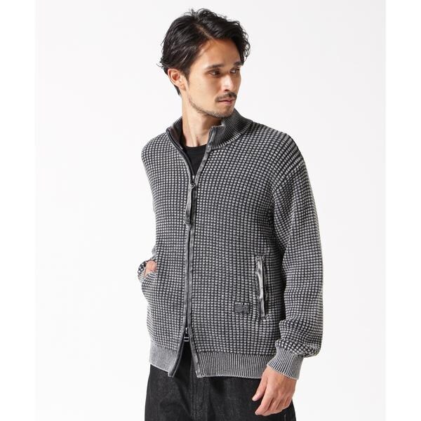 直営店限定》FADE WASH COMMAND ZIP UP KNIT ／ フェイドウォッシュ コ
