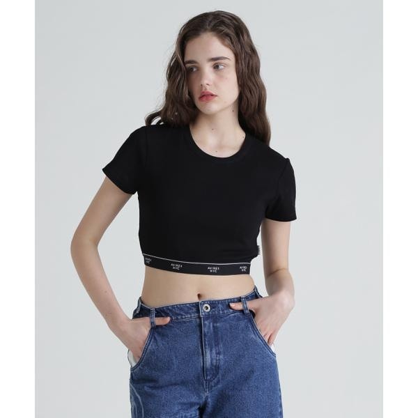 ラバートップス S／S LOGO RUBBER TAPE TOPS／ロゴラバーテープトップス