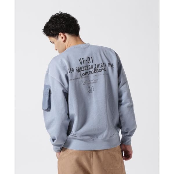 [}C]FADE WASH MIL. POCKET SWEAT ^ tFChEHbV ~^[|Pbg /ABbNXiAVIREXj TbNX1