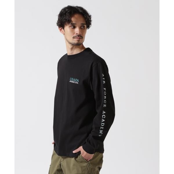 AVIREX アヴィレックス エンブロイダリー USAFA ロングTシャツ USAFA EMBROIDERY T-SHIRT ／ USAFA エンブロイダリー 長袖T