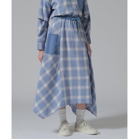 [^ԁF7835116604]2025 SPRING&SUMMER ITEMWAFFLE OMBRE CHECK IRREGULAR SKIRTEbtɕ҂ݗĂAʊ̂fށEe߂̃fUCɂȂĂAYȃVGbgEE|PbgɕʕzgpBfUC|CgɂȂĂ܂B֘AACe7835120601:WAFFLE OMBRE CHECK DETACHABLE SHIRTS߃X^COVvȃgbvXɍ킹邾ŁAXJ[g̕\ۗACeBZ߂̃s[XƃR[fBl[gĒĂdオ܂ByAVIREX WOMANz{iIȃ~^[EFA@\ƃfUCfB[XJWAɓeCBI㐫̂郌fB[XuhƂđARADSAzƂĉȓl̏֌fBXJWAĂĂ܂B