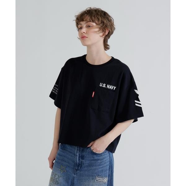 [�}���C]NAVAL POCKET SHORT T-SHIRT�^�l�C�o���|�P�b�g �V���[�g�e�B�[�V���c/�A���B���b�N�X�iAVIREX�j �l�C�r�[