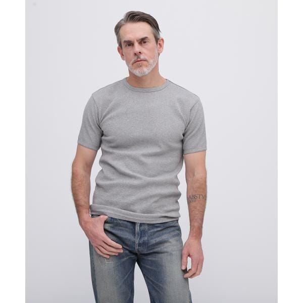 [}C]sDAILY^fC[tMINI WAFFLE S^S CREW NECK T-SHIRT^~jb/ABbNXiAVIREXj O[